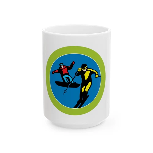 Snow Sports (Boy Scout Merit Badge) White Coffee Mug