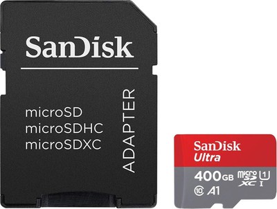 Sandisk Ultra 400GB microSDXC Speicherkarte Memory Card 100 MB/s Class 10