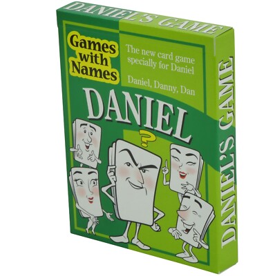 DANIELS SPIEL: Geschenk für Männer namens Dan, Danny oder Daniel KOSTENLOSES GESCHENKPAPIER