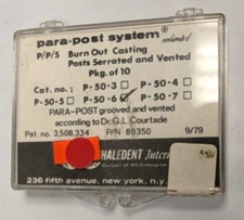 PARA-POST SYSTEM Burn Out Casting Posts Serrated and Vented P-50-6  by Whaledent