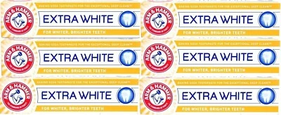 6 x Arm & Hammer Toothpaste Extra White Care Daily Whitening Toothpaste 125g