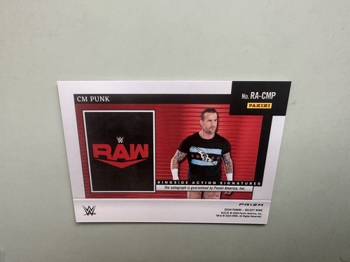 2024 Panini Select WWE Ringside Action Signatures Silver Prizm CM Punk Autograph - Bild 9 von 10