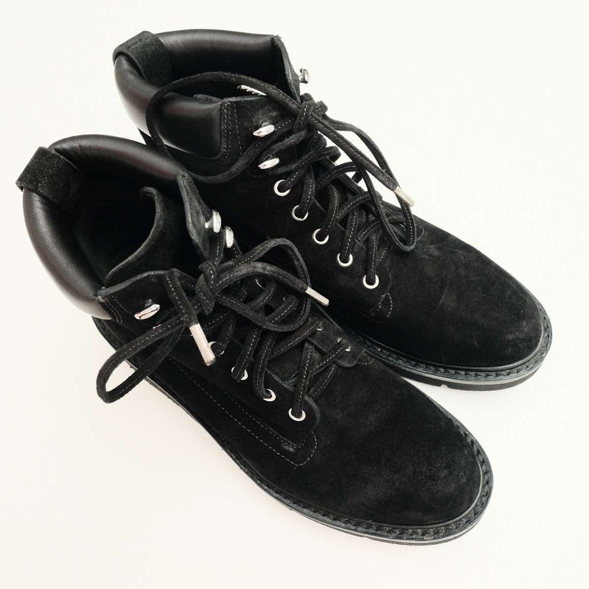 rag bone Women's Black Suede Lace Up Boots 7US 5UK
