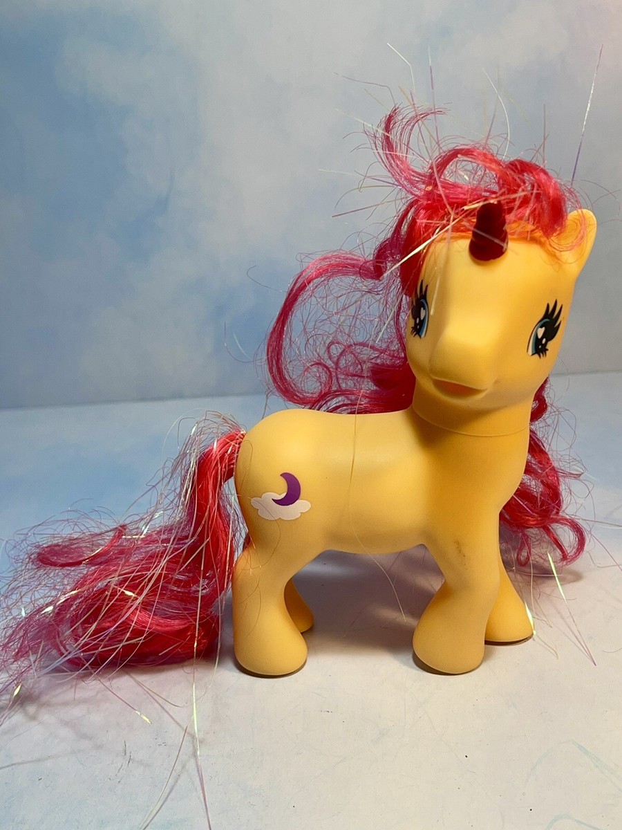Gi-Go Wonder Pony Land Orange Unicorn Red Hair Moon/Cloud Symbol 3