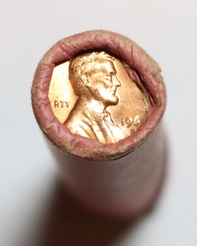 1968-D ORIGINAL BANK WRAPPED ROLL LINCOLN CENT UNCIRCULATED BU OBW