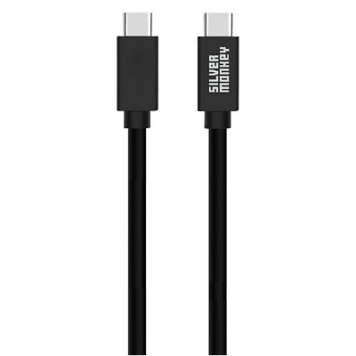 SILVER MONKEY USB-C 3.0 Kabel 60W 0,5 m Laden Datenübertragung Cable Schwarz