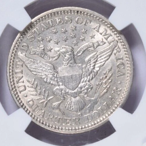 1904-O BARBER QUARTER ~ BRIGHT WHITE LUSTROUS! JUST MISSES AU ~ NGC XF45! - Image 4 of 4