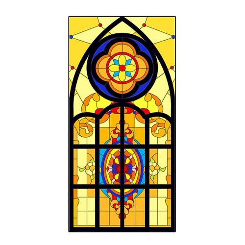 Película retro de lujo estática para viñetas iglesia balcón ventana decoración NUEVO - Imagen 20 de 22
