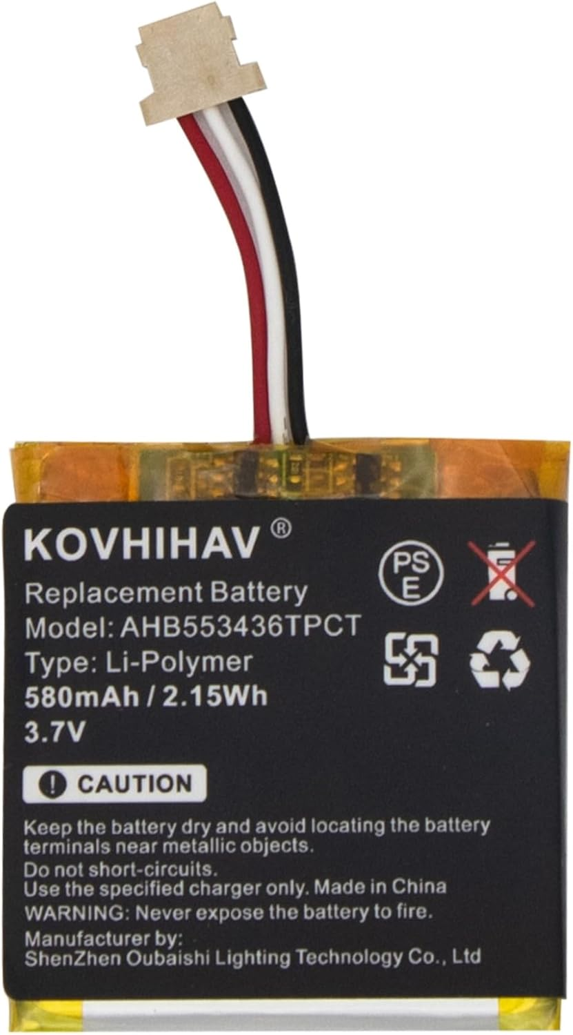 Replacement Battery for ADT DBC835, DBC835-V2 Wireless HD Doorbell Camera, AHB55