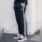 N RETRO BLACK ADIDAS ORIGINALS FIREBIRD  BOTTOMS JOGGERS TRACK PANT 3 STRIPE MEN
