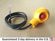 JCB BACKHOE - YELLOW KNOB ASSY. WITH MICROSWITCH (PART NO. 993/61200 701/D9775)