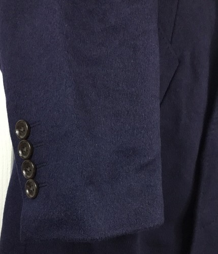 Navy Overcoat Wool Cashmere 