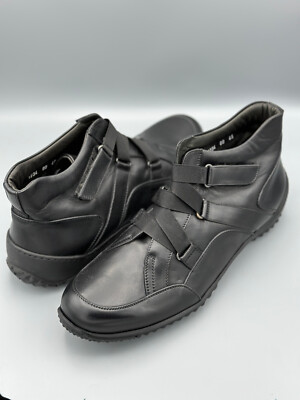 Lederschuhe Lido Marinozzi, schwarz, Größe 45, made in Italy, mit Zertifikat
