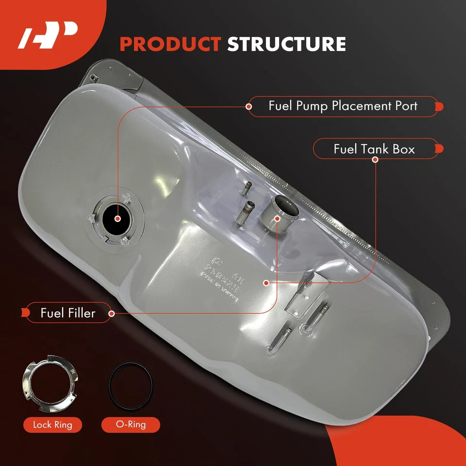 Nwe16 Gallons Fuel Tank Silver for Nissan 720 1983 1984 1985 1986 Standard Cab - Image 2 of 4