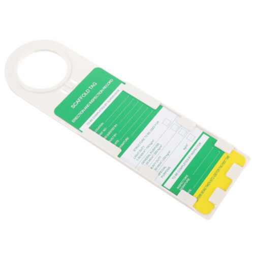 Scaffold Tag Holder & Safety Inspection Tags Set - Industrial Site Warning Sign - Picture 1 of 12