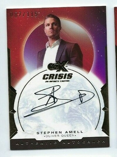 Cryptozoic Crisis CZX autograph card Stephen Amell 007/115 SA-OQ 