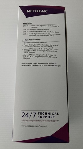 NETGEAR CM500V Cable Modem for XFINITY Internet & Voice - DOCSIS 3.0 - Picture 3 of 13