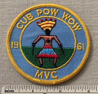 Vintage 1961 MVC CUB POW WOW Boy Scouts of America PATCH Miami Valley Council ?