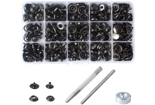 70 Sets 15mm 5/8 Heavy Duty Snap Fasteners Kit Metal Snaps for Leather Craft