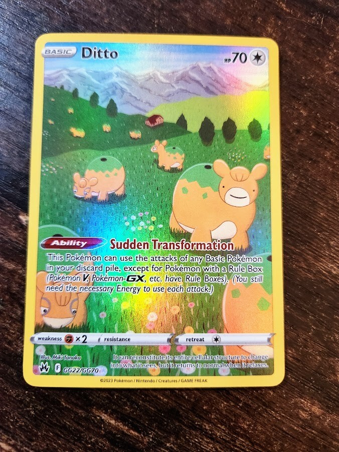 NM-Ditto GG22/GG70 Crown Zenith: Galarian Gallery Holo- Carefully Packaged