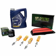 Wartung Set für Suzuki GSX-R 1000 2001-2004 Öl 4L Luftfilter Ölfilter Zündkerzen