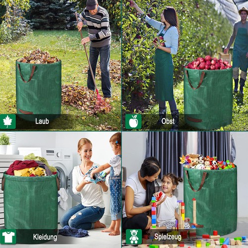 4X GARTENSACK LAUBSACK RASENSACK GARTENABFALLSACK GARTENTASCHE 272/300 LITER - Bild 12 von 26