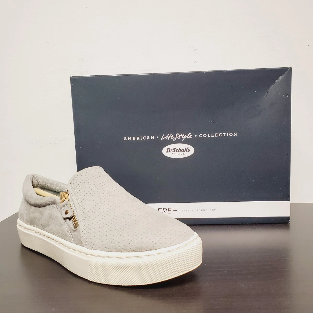 Dr. Scholl s No Chill Slip on Women s Shoes Grey Size 6.5 New in Box