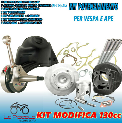 KIT MODIFICA CILINDRO ø57 ALBERO MOTORE VESPA 125 SPECIAL ET3