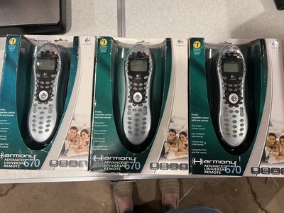 NEW SEALED LOGITECH Harmony 670 Programable Advanced Universal Remote  Lot of 3