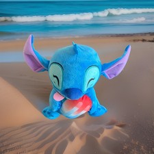 Disney's Stitch From Lilo  Stitch Holding A Popsicle Plush Stuffed Animal Toy