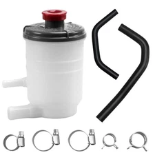 EVRBUL Power Steering Pump Reservoir & Suction Tube & Upper Return Hose White 