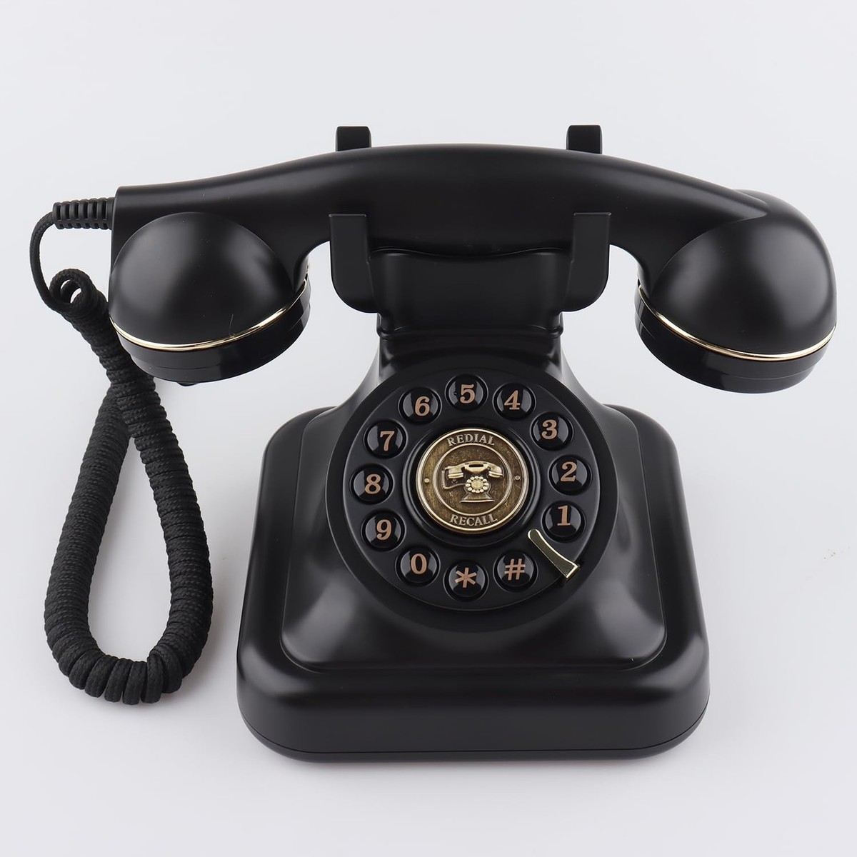 SIXDEFLY Old Fashioned Landline Phones with Classic Metal Bell