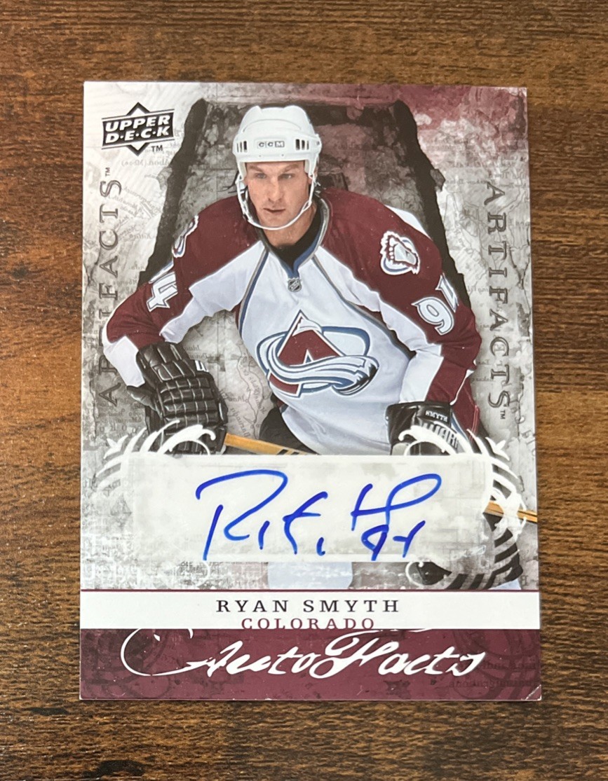2008-09 Upper Deck Artifacts Autofacts Autograph #AF-RS Ryan Smyth **Corner**