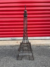 Escultura de colección de la Torre Eiffel de París 34" de alto 12” de ancho de hierro forjado y soldado ARTE