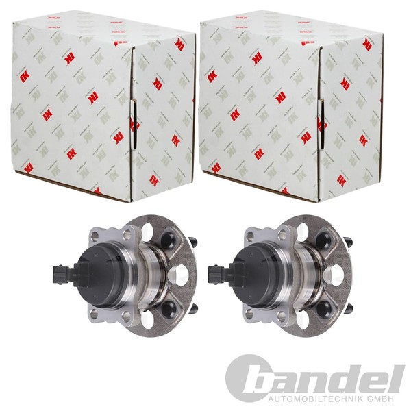 2X NK RADLAGER-SATZ Hinten Passend FÜR Hyundai Accent Solaris KIA RIO Stonic-image