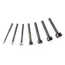 Tempest Forstner Bit 7-Piece Set in Wood Box, 1/4 In. to 1 In. 1/4 to 1 In. 1/4