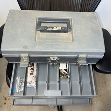 Vintage Plano 757 Tackle Box Organizer USA 4 Drawer Large Fishing Storage Case