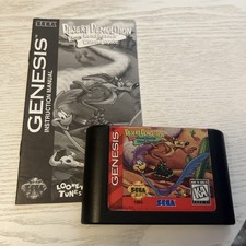 Desert Demolition Sega Genesis, 1994 CARTRIDGE AND MANUAL 