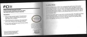 [MANUAL ONLY] MagMax (Nintendo NES, 1988) Clean, Complete, Great Shape!