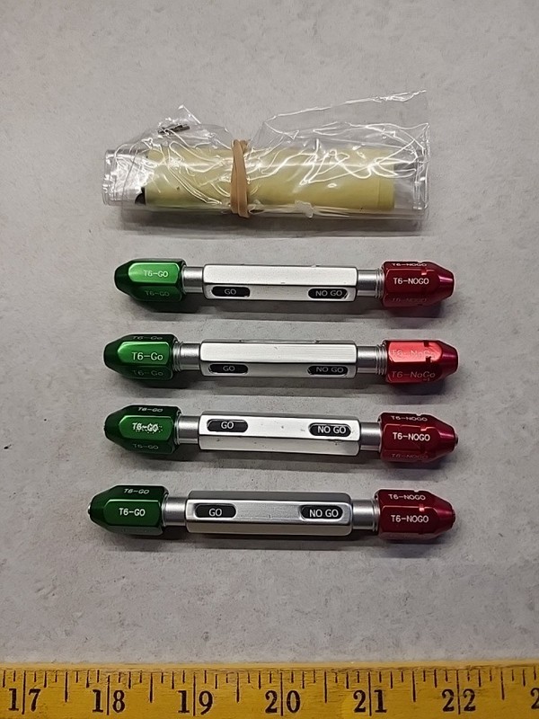 T6 go nogo torx gauge lot of 4