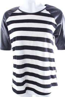 MINKPINK Shirt Damen Gr. DE 34 weiß-schwarz