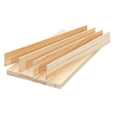20 Pcs 1/8 x 1.5 x 12 inch Wood Strips Slats Unfinished Pine Wood Trim for Craft