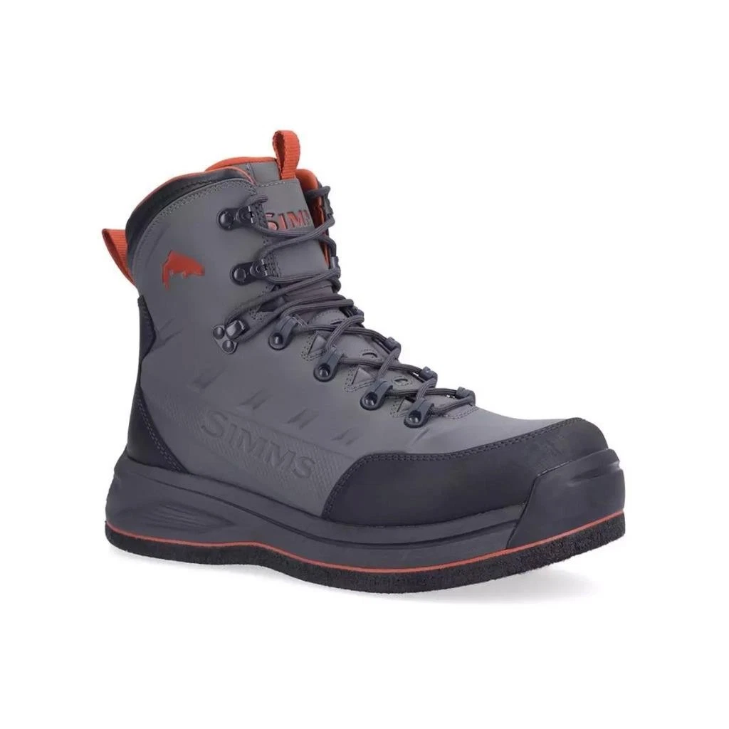 Simms Freestone Felt Sole Fly Fishing Wading Boots Color Gunmetal Size 14 NIB