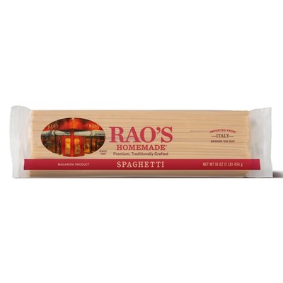 Rao's Homemade Spaghetti Pasta, 16oz, Traditionally 16 Ounce (Pack of 1) 