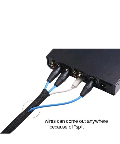 Open Box Alex Tech 1/2" 10 Foot Pet Resistant Black Cord Cable Protector! - Photo 3/9