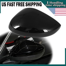 Gloss Black Driver Side Mirror Cover Cap For 2022-2025 Honda Civic No-Signal .