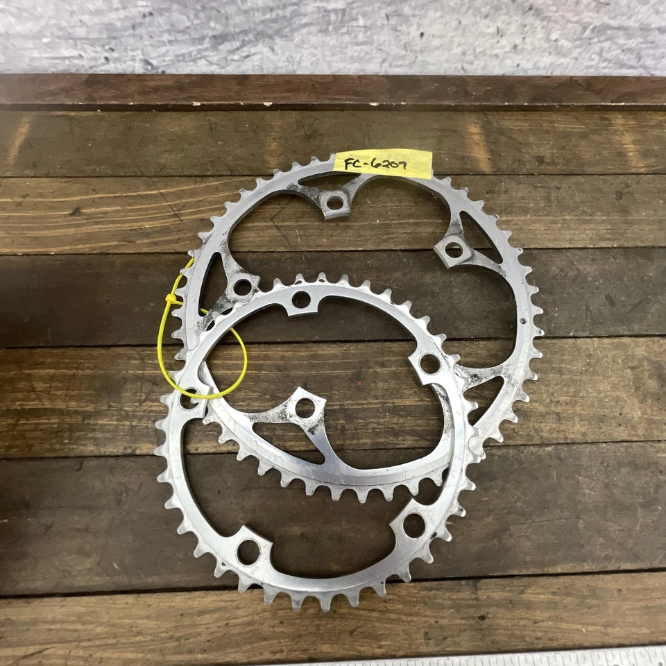 Vintage Shimano 600 FC-6207 Chainring Set 50 39T 5-Bolt 130 BCD 39 Road Bike - Image 2 of 4