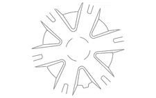 OEM NEW Wheel Cover 6 Spoke 15" Hubcap 2007-2012 Nissan Sentra 40315ET000