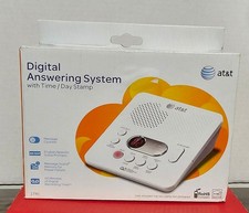 AT T 1740 Digital Answering System With Time and Day Stamp - White