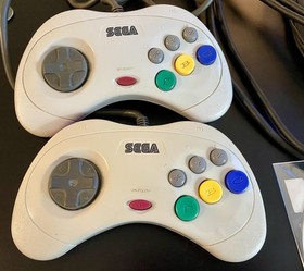 SEGA SATURN HST-3220 JAPANESE RED CONSOLE W SAROO LOADED 256 GB OEM CONTROLLERS